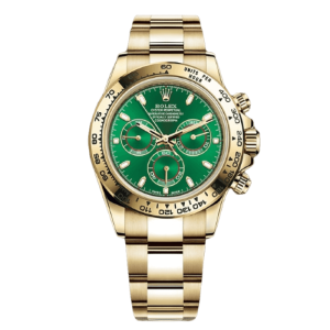 Rolex Daytona 40 Yellow Gold Green Dial 116508