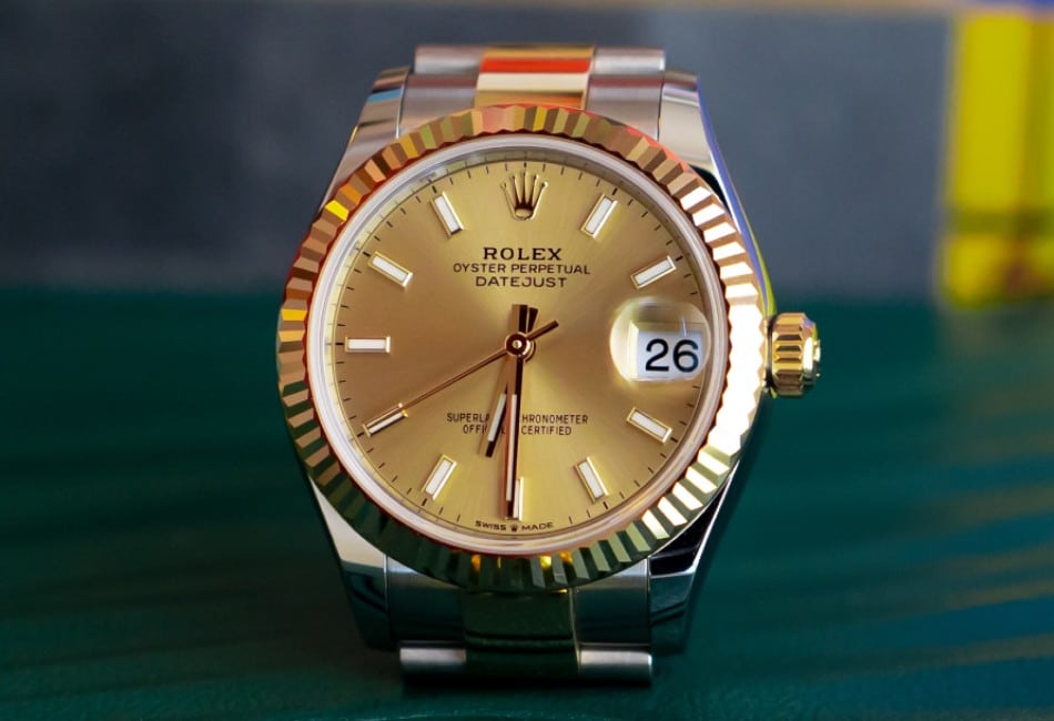 Rolex Datejust 31 Oystersteel And Yellow Gold Champagne dial 278273