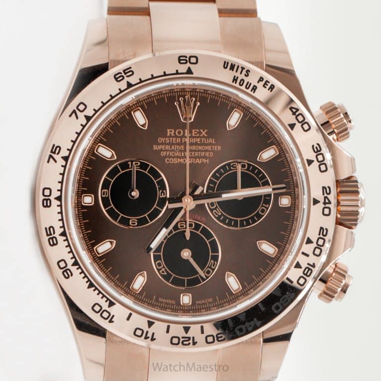 Rolex Daytona 40 Everose Gold Chocolate And Black Dial 116505