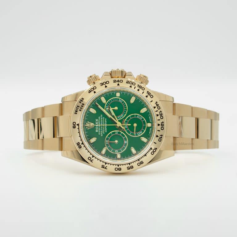 Rolex Daytona 40 Yellow Gold Green Dial