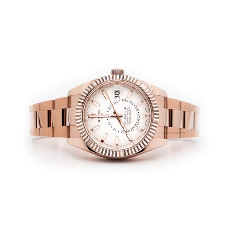 Rolex Sky Dweller Rose Gold White Dial 42mm ref.326935