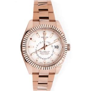 Rolex Sky Dweller Rose Gold White Dial 42mm ref.326935