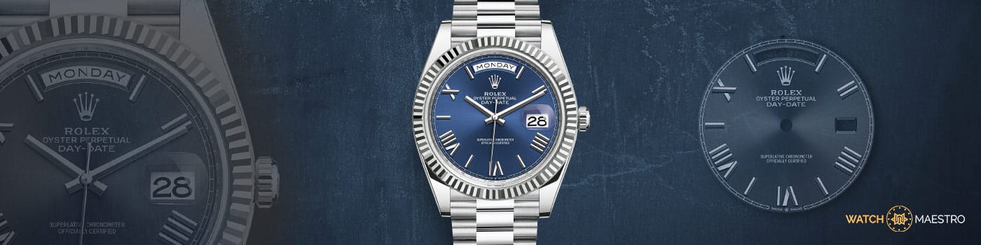 rolex day date white gold