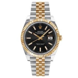 Rolex Datejust 41 Black Two Tone Jubilee