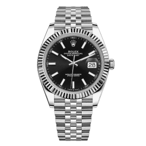 Rolex Datejust Black 41mm Fluted bezel