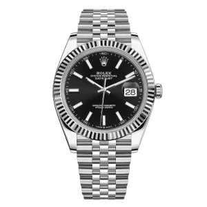 Rolex Datejust Black 41mm Fluted bezel