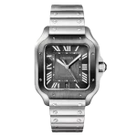 Cartier Santos Black Bezel watch