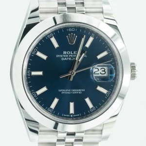 Rolex Datejust 41mm Blue Jubilee Bracelet