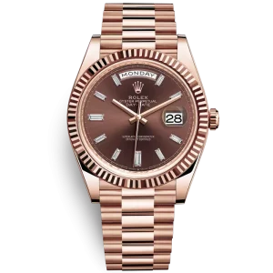 Rolex Day Date Rose Gold Chocolate