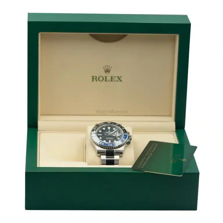 Rolex Batman box and papers
