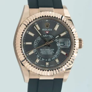 Rolex Sky Dweller Slate Dial Rose Gold