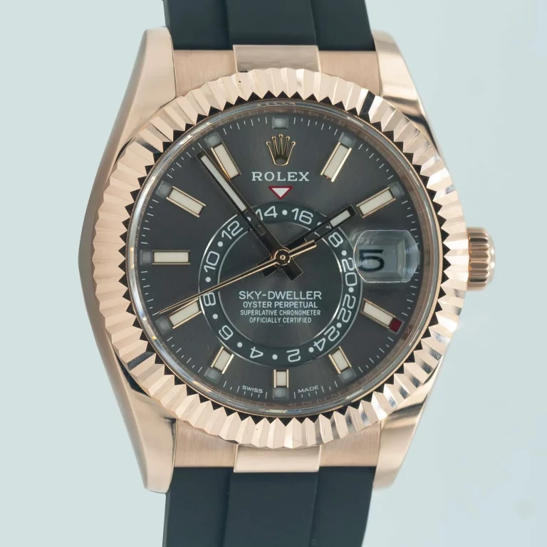 Rolex Sky Dweller Slate Dial Rose Gold