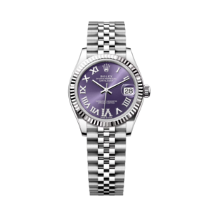 Rolex Datejust 31 Purple Roman Dial and Jubilee Bracelet