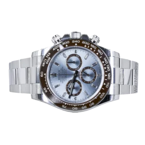 Rolex Daytona Ice Blue Platinum 126506 open case backl