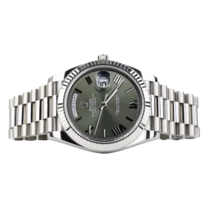 Rolex Day Date Olive Green White Gold 2