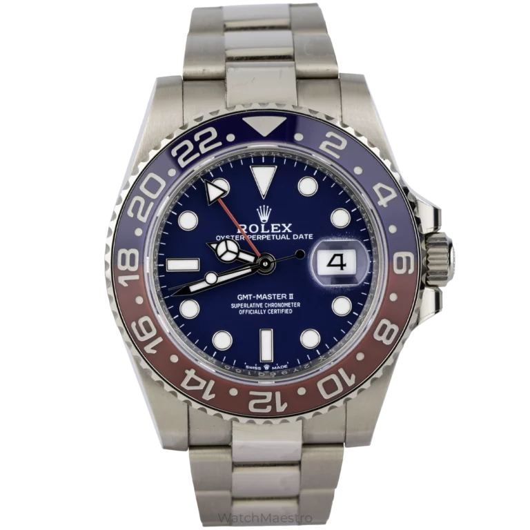 Rolex GMT Master II White Gold Blue Dial (1)