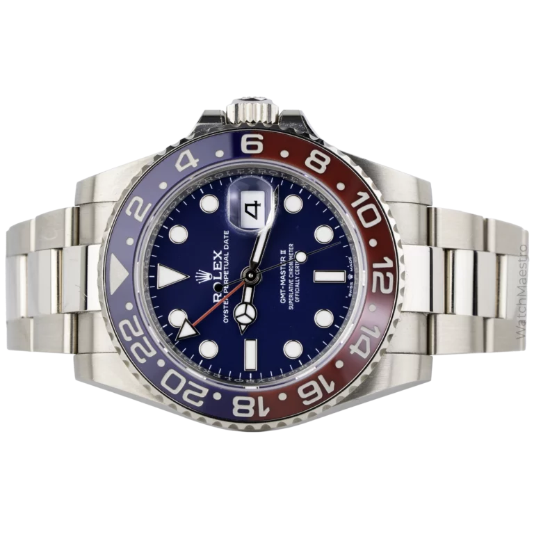 Rolex GMT Master II White Gold Blue Dial (2)