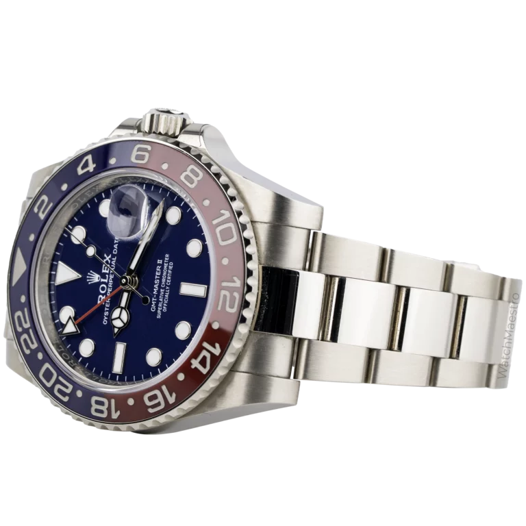 Rolex GMT Master II White Gold Blue Dial (3)
