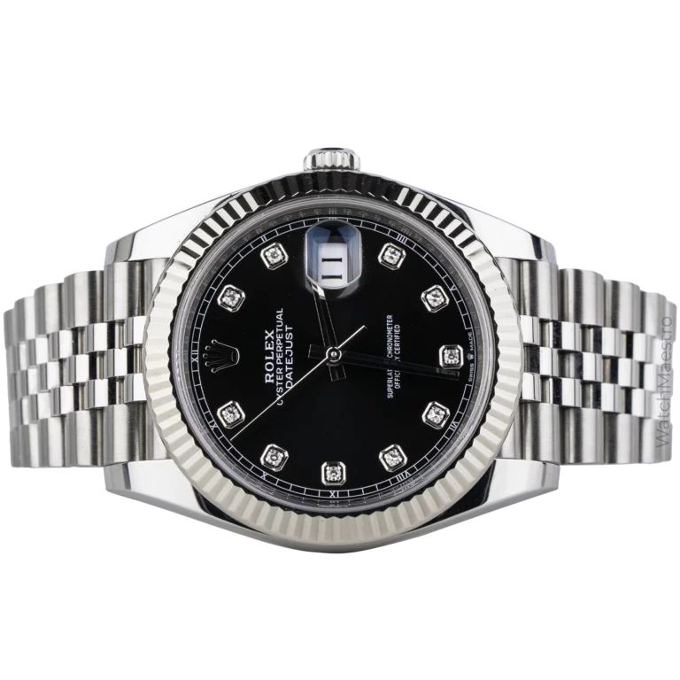 Rolex Datejust 41 Black Diamond Fluted Jubilee (2)