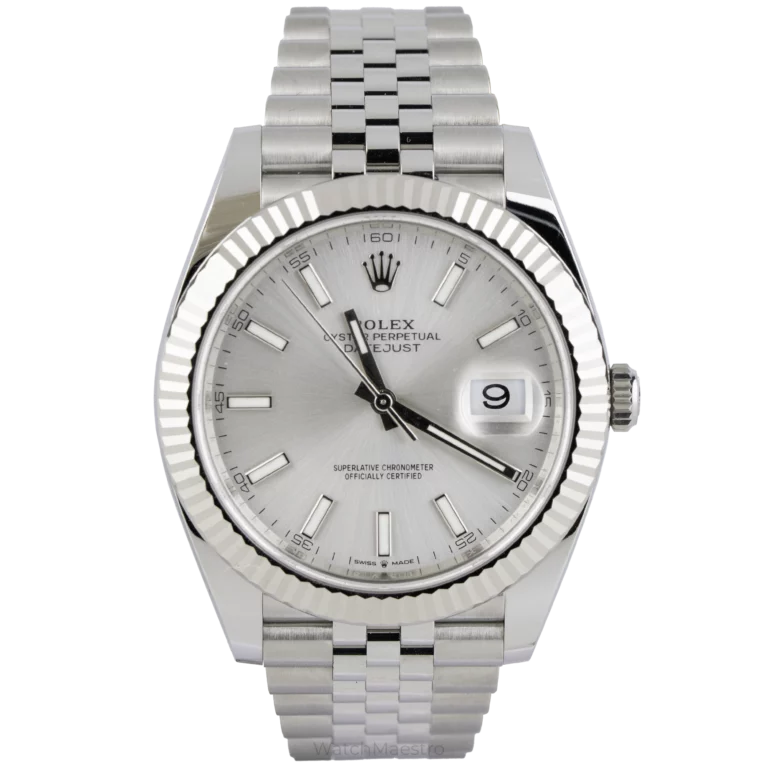 Rolex Datejust 41 Silver Fluted Jubilee (1)