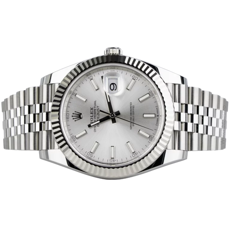 Rolex Datejust 41 Silver Fluted Jubilee (2)