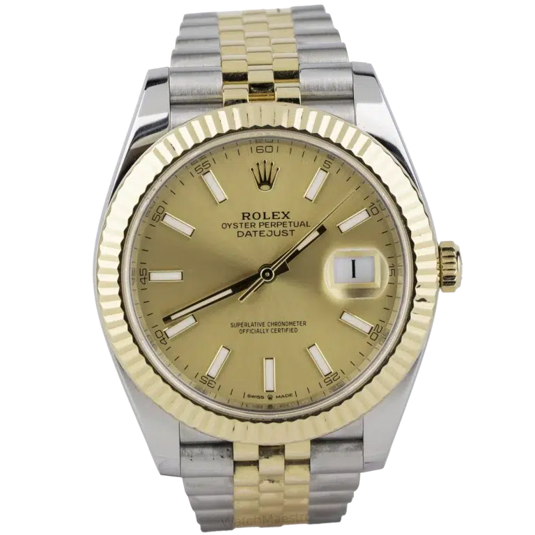 Rolex Datejust 41 Two Tone Champagne Dial Fluted Jub (1)