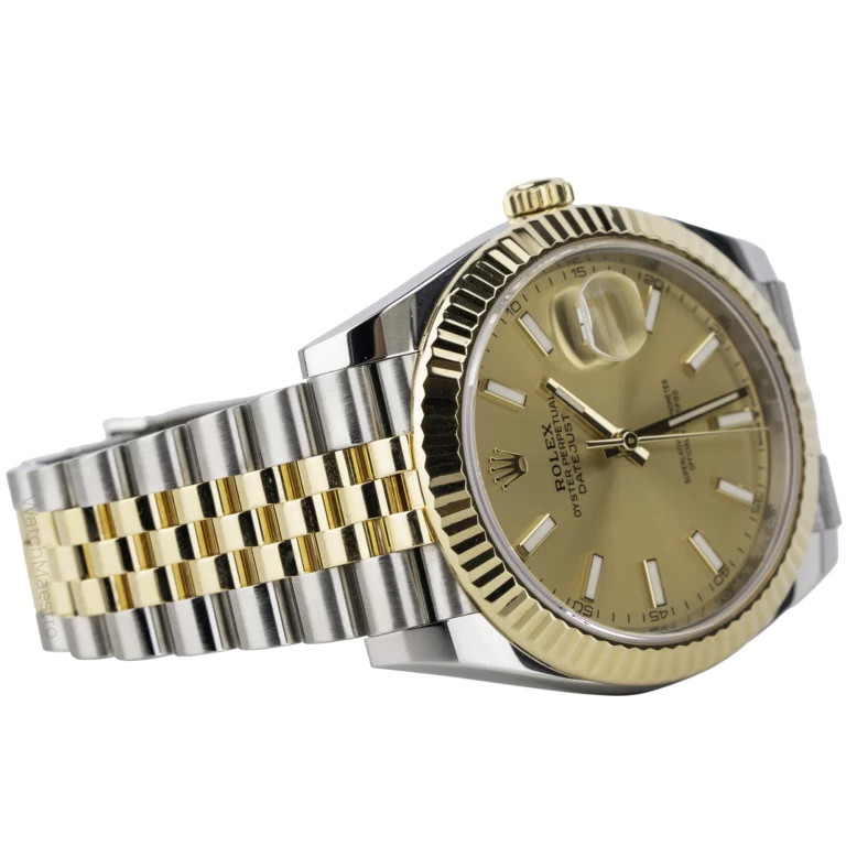 Rolex Datejust 41 Two Tone Champagne Dial Fluted Jub (4)