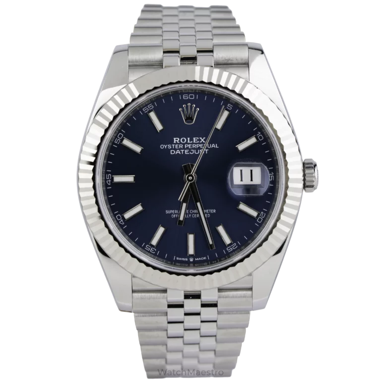Rolex Datejust 41 Blue Fluted Jub Pre-owned (1)